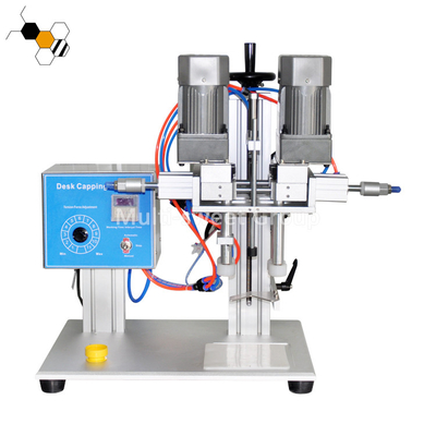 Pneumatische SS die Honey Bottle Sealing Machine Positioning afdekken